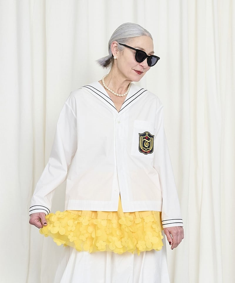 トップス HEIHEI Sailor collar design sweat HEIHEI Sailor collar design sweat