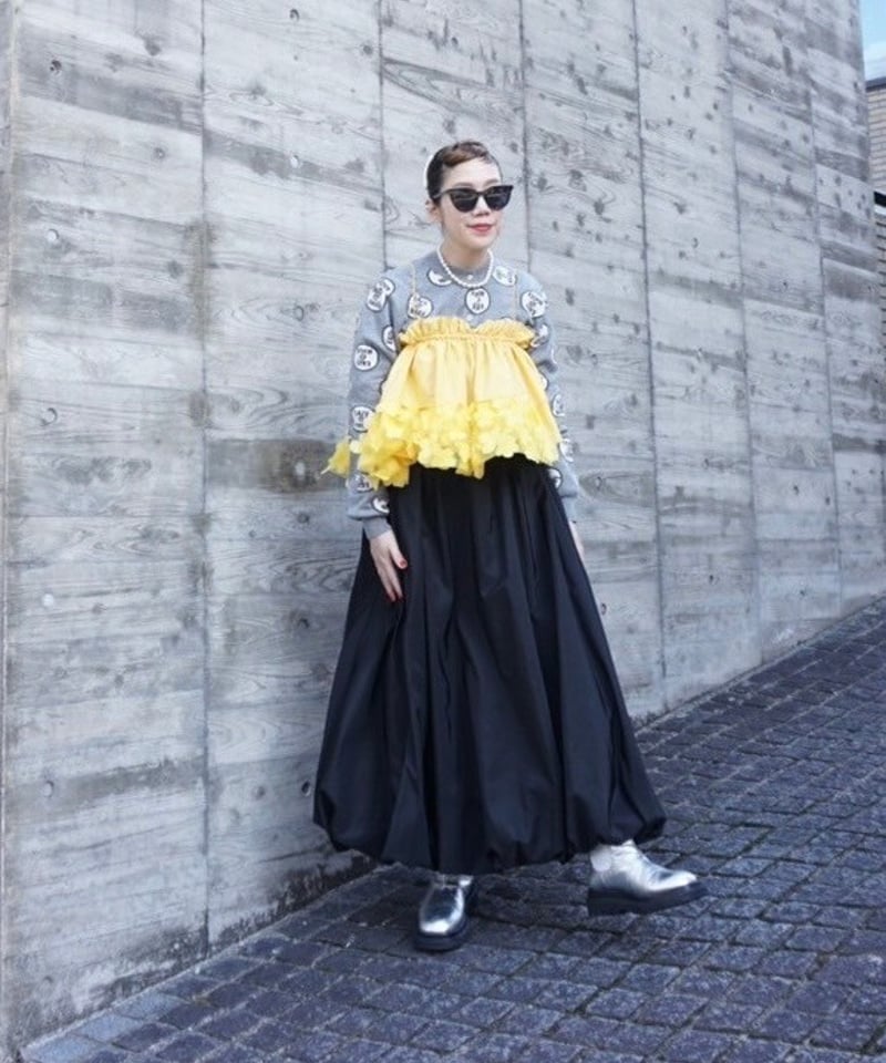 Herlipto Gather Balloon Long Skirt バルーン 新色】Gather Balloon Long Skirt