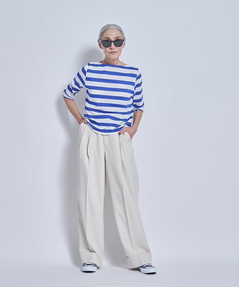 Boat neck border T-shirts | VISPOQUEGARDEN