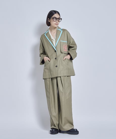 Linen/Cotton herringbone Jacket