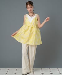 Flower jacquard mini dress