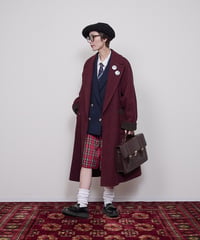 Lame herringbone coat