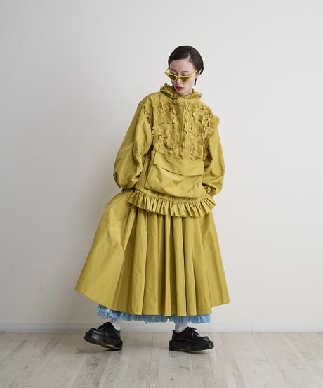 Flower lace Anorak Jacket