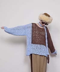 Blocking mesh knit