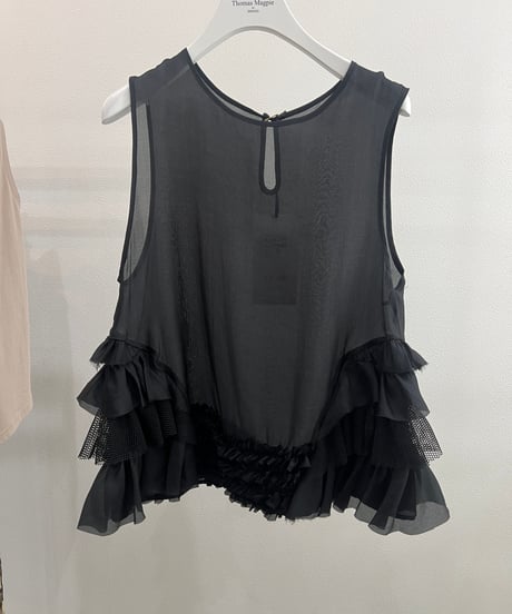 Georgette sheer blouse