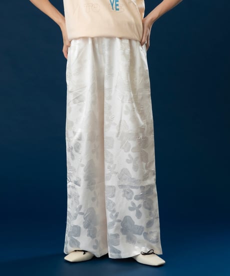 Flower Jacquard Pants