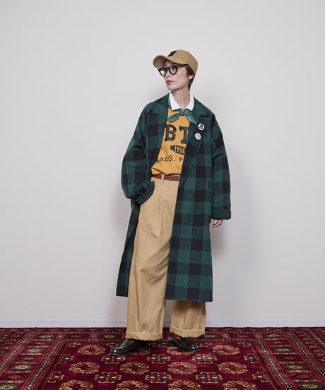 Buffalo check coat