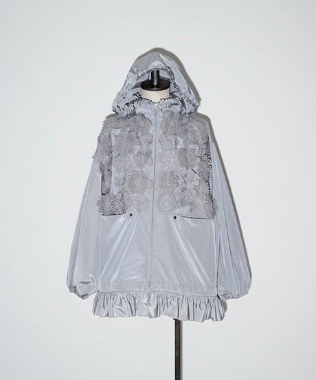 Flower lace Anorak Jacket