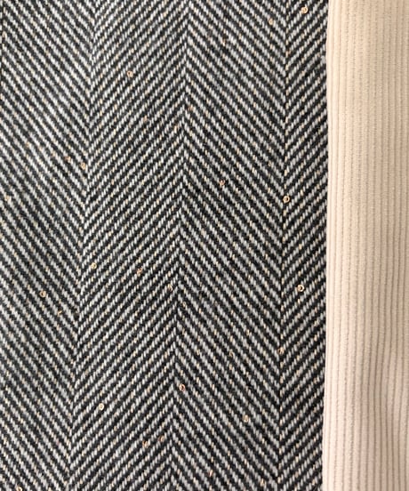 Lame herringbone coat