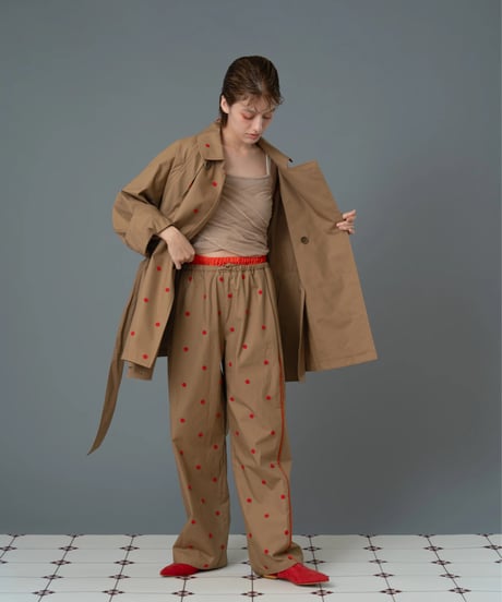 small flower embroidered coat