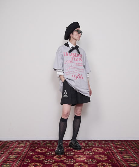 Stripe short pants