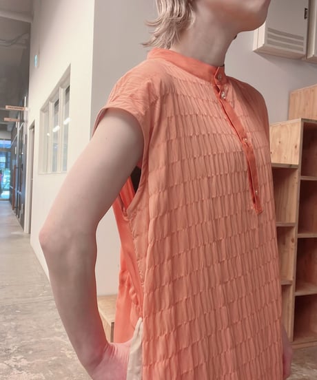 Shirring shirts one-piece