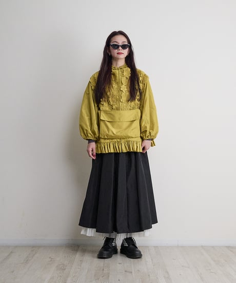 Flower lace Anorak Jacket