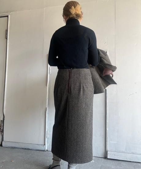 Herringbone skirt