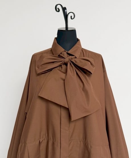 Ribbon Tie Pleats shirts