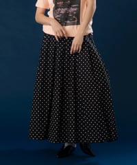 Dots Cotton Linen Skirt
