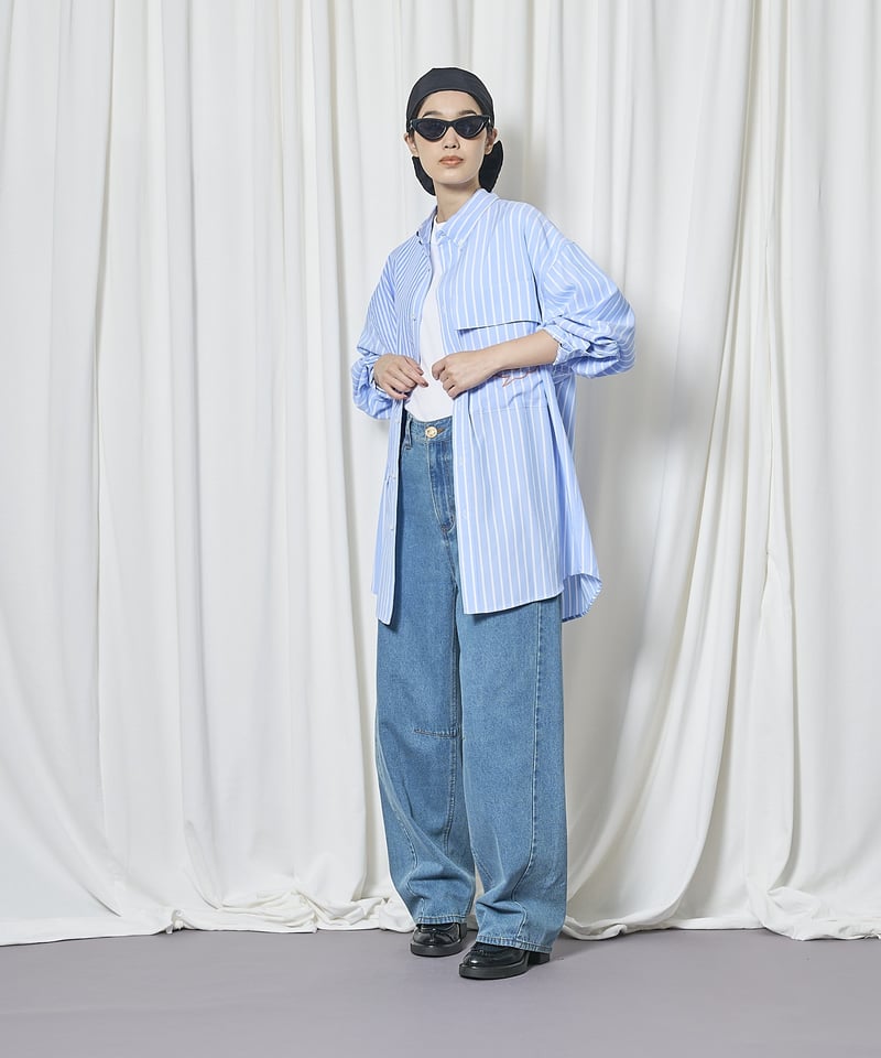 Stripe Big Shirts | VISPOQUEGARDEN