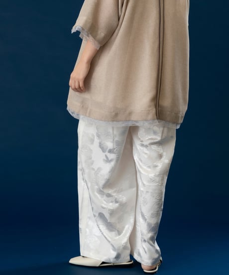 Flower Jacquard Pants