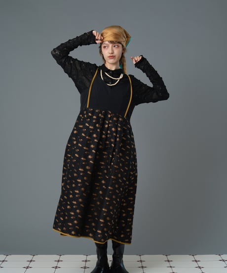 Jacquard camisole dress