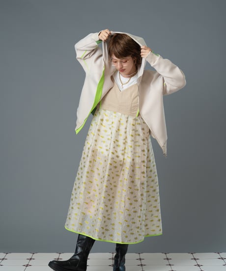 Jacquard camisole dress