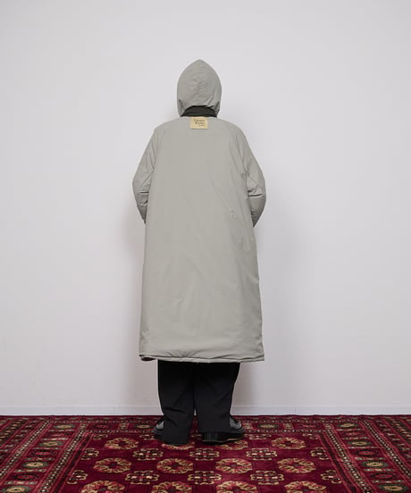 Reversible long puffed blouson