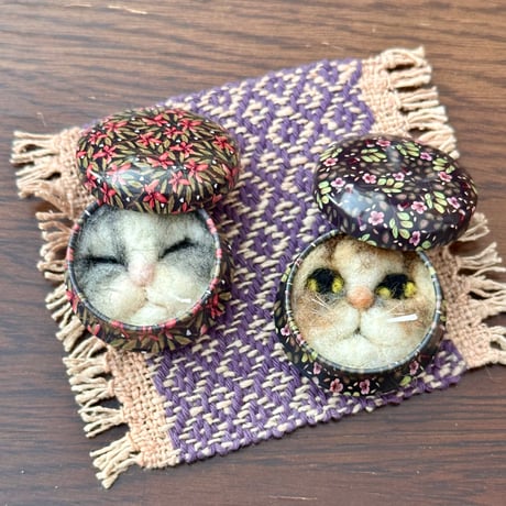 羊毛フェルト。長靴を履いた子猫。オーダーNo.32 温う