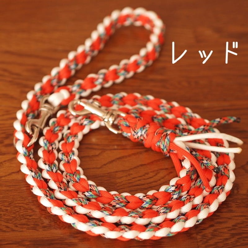 workshop SAKURA】寄付金付き パラコードリード(ハート編み