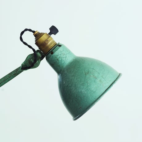 LAMPE GRAS 204 RAVEL HAMMERED GREEN   1960'S  ORIGINAL VINTAGE (No.L4)