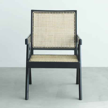 PIERRE JEANNERET ピエール・ジャンヌレ  EASY ARM CHAIR BLACK 1950'S ORIGINAL VINTAGE (No.B3)