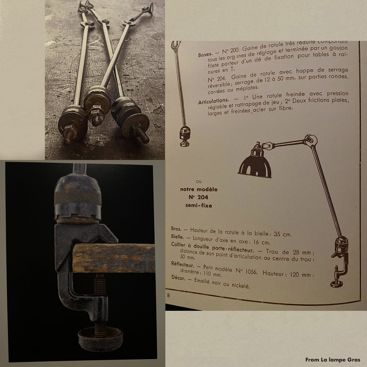 【超希少】LA LAMPE RAVEL Gras 世界200部限定 LAMPE GRAS 204 RAVEL HAMMERED GREEN 1960'S O