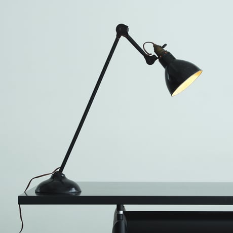 LAMPE GRAS 305 MARBRIER BLACK ENAMEL 1920'S ORIGINAL VINTAGE (No.B6)