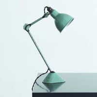 LAMPE GRAS 205 RAVEL HAMMERED GREEN   1960'S  ORIGINAL VINTAGE (No.L9)