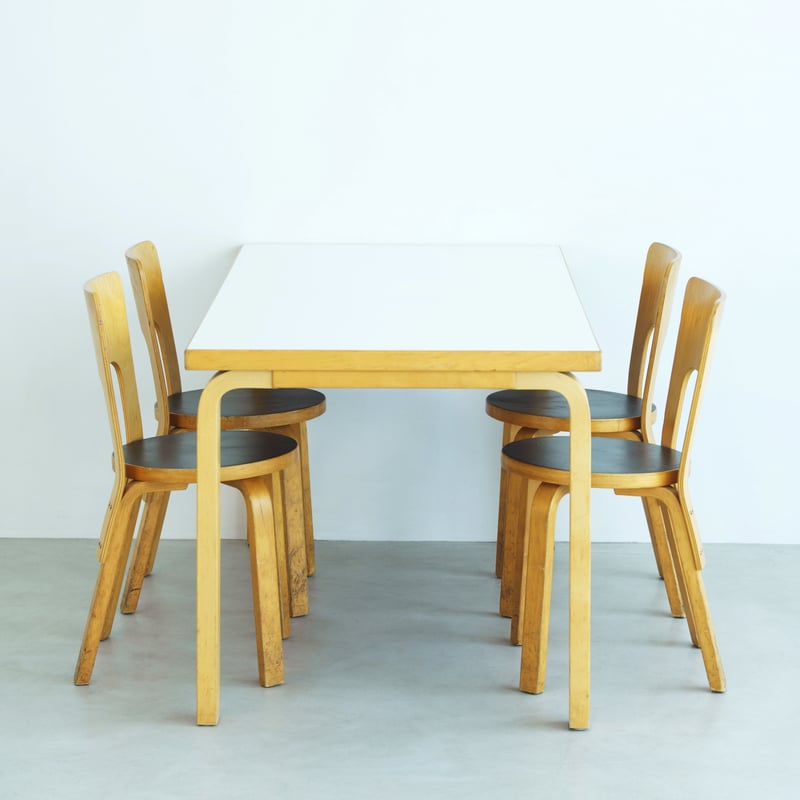 ALVAR AALTO アルヴァ・アアルト 81A TABLE & CHAIR66 4脚セット ALVAR AALTO アルヴァ・アアルト 81A TABLE & CHAIR66 4脚セット