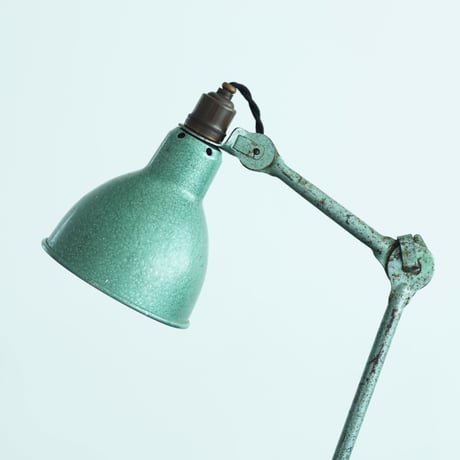 LAMPE GRAS 205 RAVEL HAMMERED GREEN   1960'S  ORIGINAL VINTAGE (No.L9)