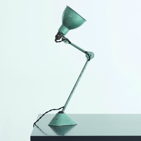 LAMPE GRAS 205 RAVEL HAMMERED GREEN   1960'S  ORIGINAL VINTAGE (No.L9)