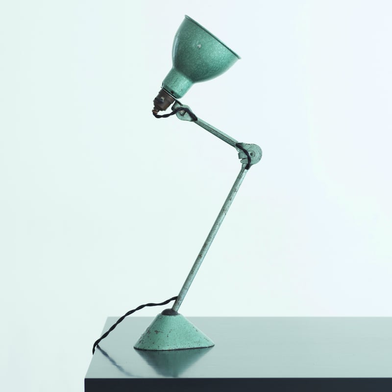 LAMPE GRAS 205 RAVEL HAMMERED GREEN 1960'S O LAMPE GRAS 205 RAVEL HAMMERED GREEN 1960'S O