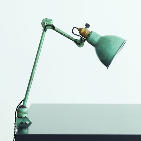 LAMPE GRAS 204 RAVEL HAMMERED GREEN   1960'S  ORIGINAL VINTAGE (No.L4)