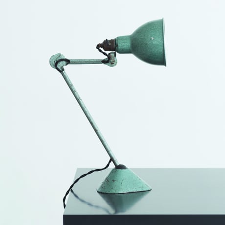 LAMPE GRAS 205 RAVEL HAMMERED GREEN   1960'S  ORIGINAL VINTAGE (No.L9)