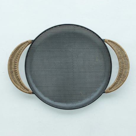 MATHIEU MATEGOT マシュー・マテゴ METAL TRAY WITH CANE HANDLES 1950'S ORIGINAL VINTAGE (No.OD1)