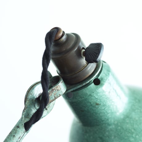 LAMPE GRAS 205 RAVEL HAMMERED GREEN   1960'S  ORIGINAL VINTAGE (No.L9)