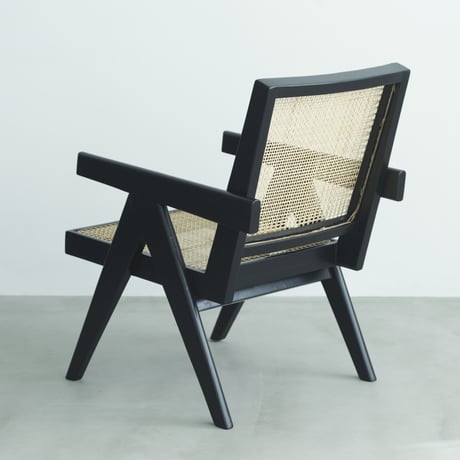 PIERRE JEANNERET ピエール・ジャンヌレ  EASY ARM CHAIR BLACK 1950'S ORIGINAL VINTAGE (No.B3)