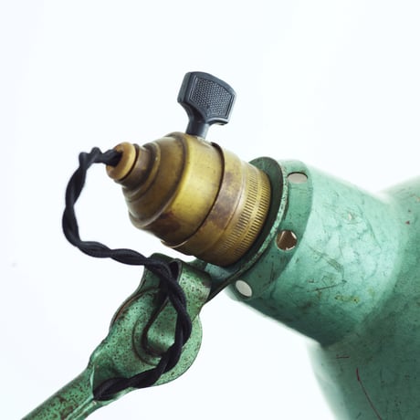 LAMPE GRAS 204 RAVEL HAMMERED GREEN   1960'S  ORIGINAL VINTAGE (No.L4)