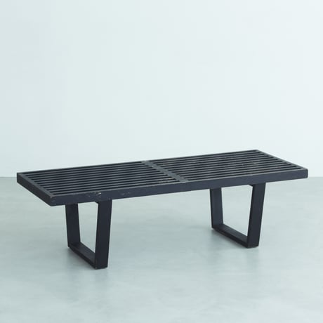 GEORGE NELSON ジョージ・ネルソン NELSON PLATFORM BENCH / BKACK 1950'S ORIGINAL VINTAGE (No.C24)