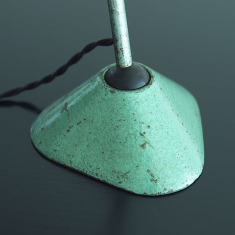 LAMPE GRAS 205 RAVEL HAMMERED GREEN   1960'S  ORIGINAL VINTAGE (No.L9)