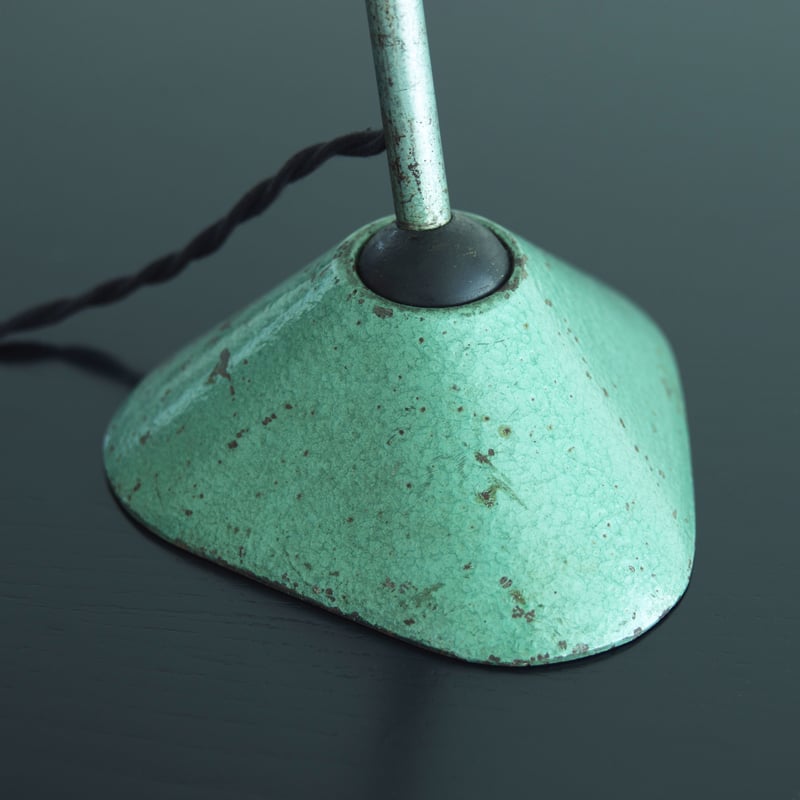 LAMPE GRAS 205 RAVEL HAMMERED GREEN 1960'S O