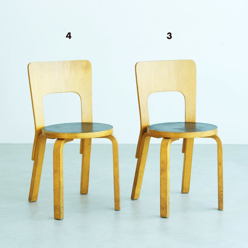 ALVAR AALTO アルヴァ・アアルト 81A TABLE & CHAIR66 4脚セット ALVAR AALTO アルヴァ・アアルト 81A TABLE & CHAIR66 4脚セット