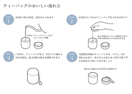 【オフィス向け】ティーバッグ定期便（月30個）｜仕事中に、お茶でいい「一区切り」。社員5人程度の会社におすすめ。急な来客にも［月額5,400円］