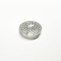 帯留　浮布〔clear cloth 〕 /  楕円  亀甲　白