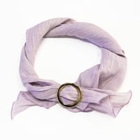 スカーフ / 万筋 縞　淡紅紫