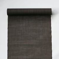 ［ まつり対象商品 ］能登上布  着物反物 / 等縞　焦茶